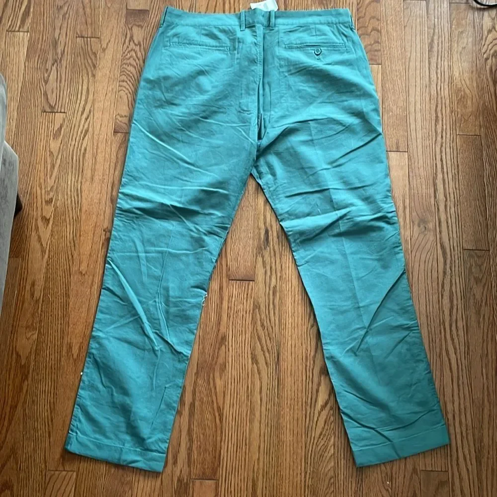 J. Crew The Sutton Green Chinos Sz 36/30 NWT